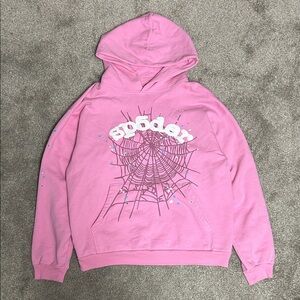 Sp5der OG Pink Web Hoodie